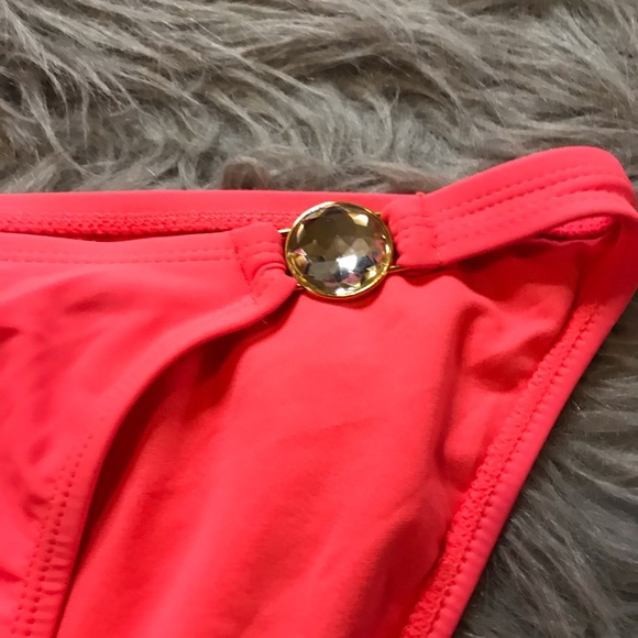 NWOT Pink Bikini with Jewels - Picture 5 of 8